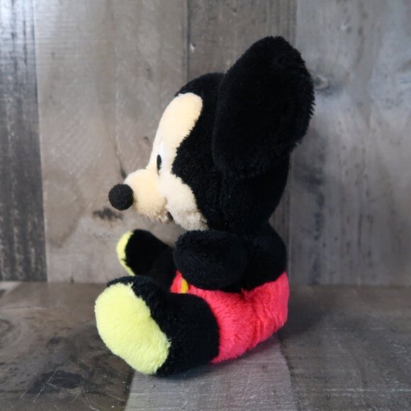 Mickey Mouse Vintage Small Bean Plush Toy Walt Disney Stuffed Animal - Picture 6 of 7